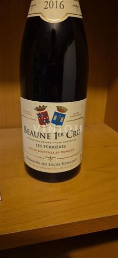 Bourgogne Beaune Premier Cru Domaine Lycée Viticole Les Perrières 2016