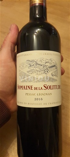 Bordeaux Pessac-Léognan Domaine La Solitude 2016