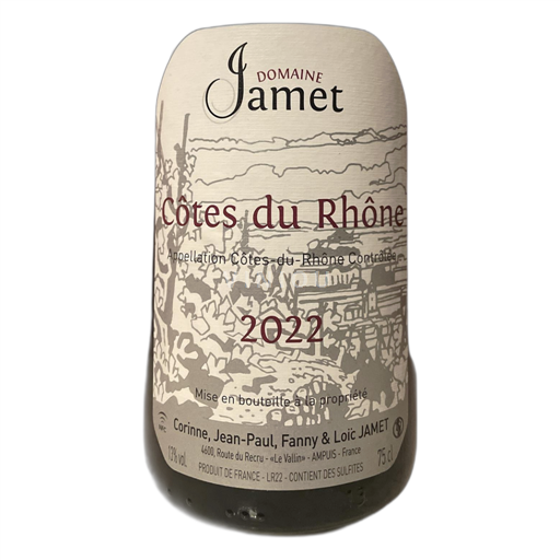 Valle del Ródano Côtes del Ródano Domaine Jamet 2022