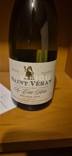 Bourgogne Saint-Véran Domaine André Bonhomme La Cote Rotie 2018