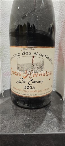 Thung lũng Rhône Crozes-hermitage Domaine S Martinelles Les Coteaux 2006