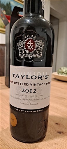 Portugal Oporto Taylor's Late Bottled Vintage Port 2012