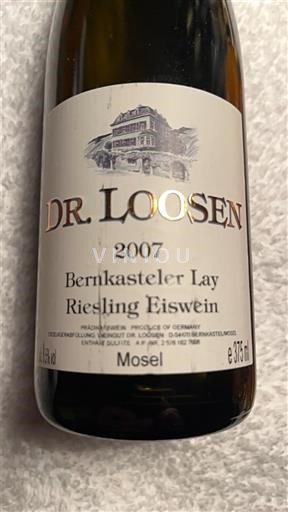 Mosel Moselle Dr. Loosen Bernkasteler Lay Riesling Eiswein 2007