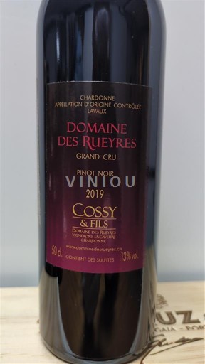 Vaud Không được chỉ định Domaine S Rueyres Chardonne Grand Cru Pinot Noir 2019