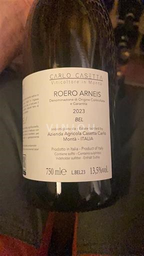 Piemonte Roero Arneis Carlo Casetta Bel 2023