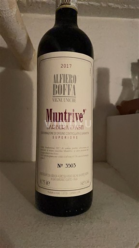 Piemonte Barbera d'Asti Alfiero Boffa Muntrive' 2017