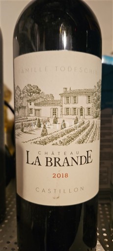 Bordeaux Castillon-côtes-de-bordeaux Château La Brande 2018
