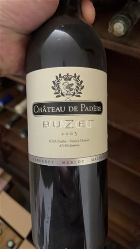 Tây Nam Buzet Château Padère 2005
