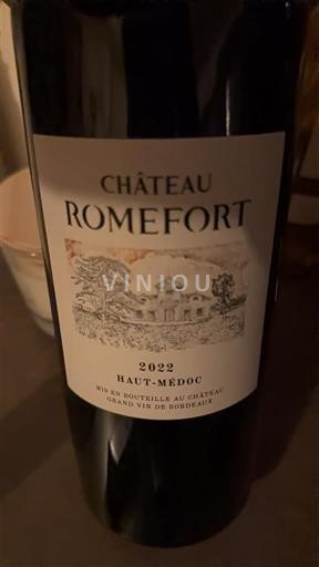 Bordeaux Haut-Médoc Château Romefort 2022