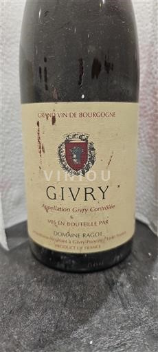 Borgoña Givry Domaine Ragot Sin añada
