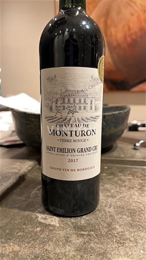 Bordeaux Saint-Émilion Grand Cru Château Monturon Terre Rouge 2017