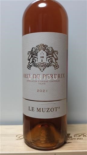 Valais Không được chỉ định Le Muzot Oeil de Perdrix 2021