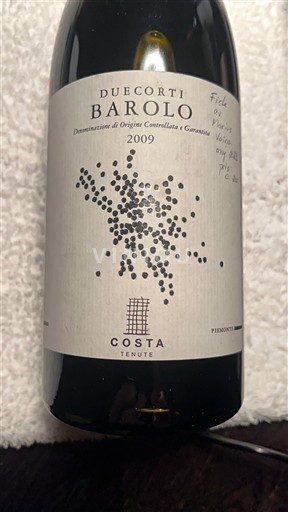 Piamonte Barolo Costa Duecorti 2009