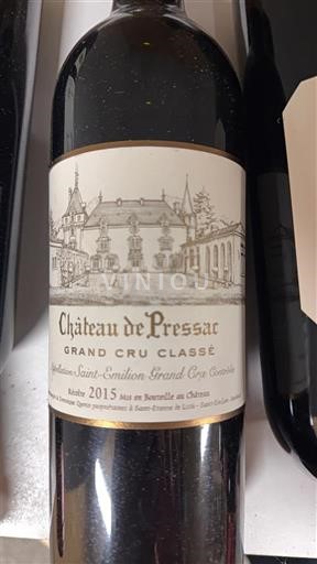 Bordeaux Saint-Émilion Grand Cru Château Pressac 2015