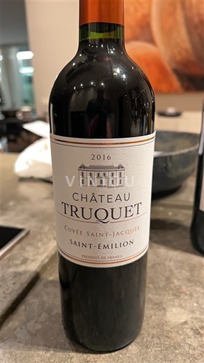 Bordeaux Saint-Émilion Château Truquet Saint-Jacques 2016