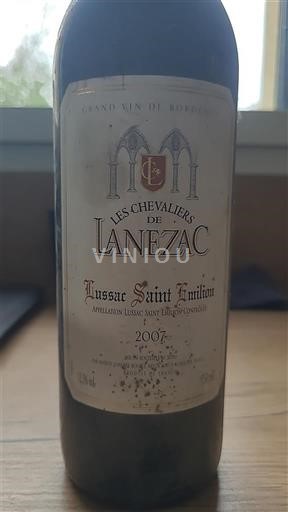 Bordeaux Lussac-saint-émilion Les Chevaliers de Lanezac 2007