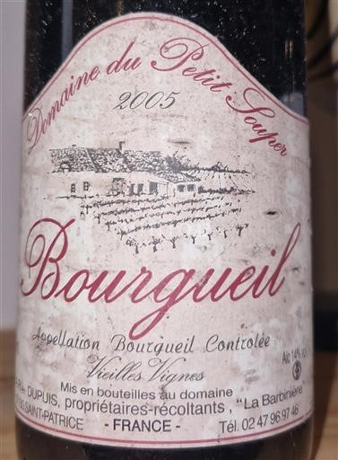 Valle della Loira Bourgueil Domaine Petit Souper Vieilles Vignes 2005