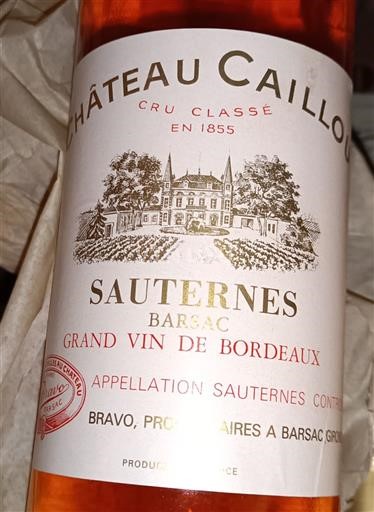 Bordéus Sauternes Grand Cru Château Caillou 1986