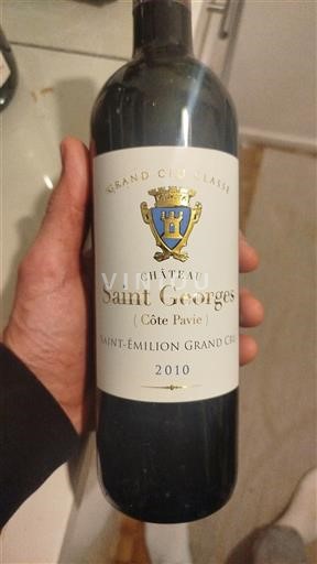 Bordeaux Saint-Émilion Grand Cru Grand Cru Château Saint Georges (Côte Pavie) 2010