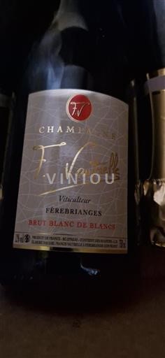 Champagne Sâm-panh F. Vautrelle Brut Blanc de Blancs Không niên vụ