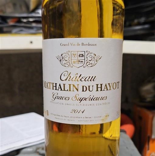 Bordeaux Graves Supérieures Château Mathalin du Hayot 2014