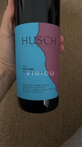 Vùng trồng nho được cấp phép California Mendocino Husch Vineyards Mojo Red 2023