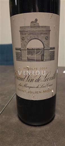 Bordeaux Saint-Julien Grand Cru Château Léoville-Las Cases Grand Vin de Léoville du Marquis de Las Cases 2004