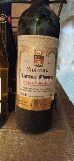 Bordeaux Bordeaux superiore Château Laroque Thomas 2014