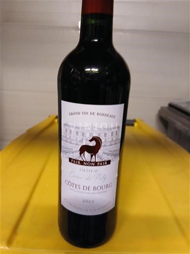 Bordeaux Côtes-de-bourg Château Croix de Paty Pair non Pair 2022
