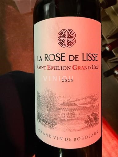 Burdeos Saint-Émilion Gran Cru Grand Cru La Rose de Lisse 2023