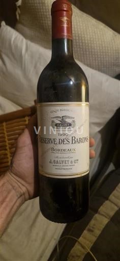 Bordeaux Calvet Réserve des Barons 1990