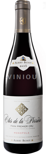 Vinos Rouge sec Clos de la Perrière Domaine Jollet 2019 Francia Borgoña Fixin AOC Premier Cru