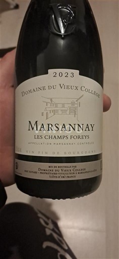 Borgogna Marsannay Domaine Vieux Collège Les Champs Foreys 2023