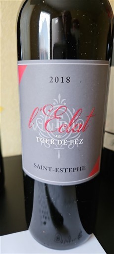 Bordeaux Saint-Estèphe Tour de Pez L'Éclat 2018
