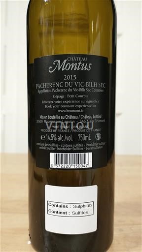 Alsácia Château Montus 2015