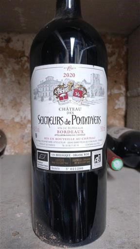 Vini Rouge sec Château Des Seigneurs de Pommyers 2020 Francia Bordeaux AOC