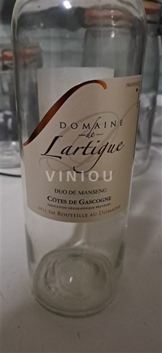 Sudoeste Côtes de Gascogne Domaine Lartigue Duo de Manseng Sin añada
