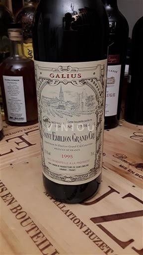 Burdeos Saint-Émilion Gran Cru Galius 1995