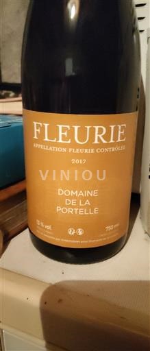 Beaujolais Fleurie Domaine La Portelle 2017