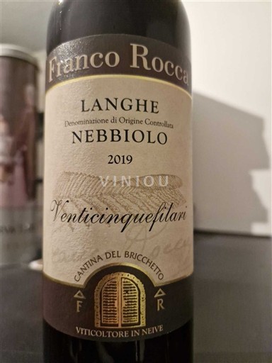 Piamonte Langhe Franco Rocca Venticinquefilari 2019