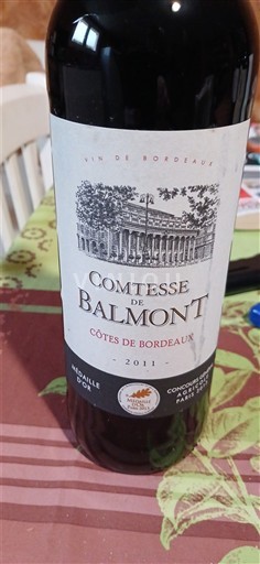 Bordeaux Côtes-de-Bordeaux Comtesse de Balmont 2011
