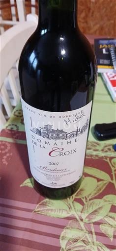 Bordeaux Domaine La Croix 2007