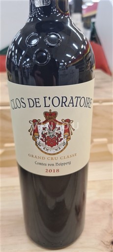 Bordeaux Saint-Émilion Grand Cru Grand Cru Clos de l'Oratoire 2018
