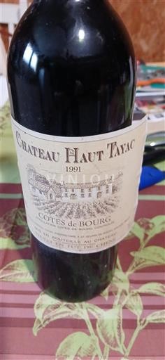 Bordeaux Côtes-de-bourg Château Haut Tavac 1991