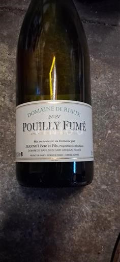 Vallée de la Loire Pouilly-fumé Domaine Riaux 2021