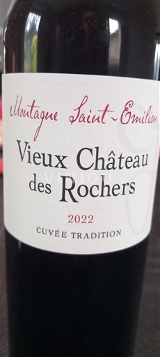 Bordeaux Montagne-saint-émilion Château Vieux Château des Rochers Tradition 2022