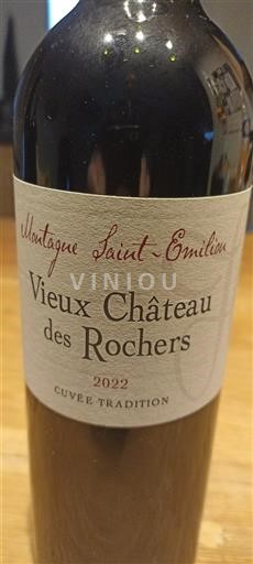 Bordeaux Montagne-Saint-Émilion Château Vieux Château des Rochers Tradition 2022