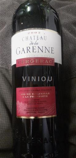 Tây Nam Bergerac Château La Garenne 2002