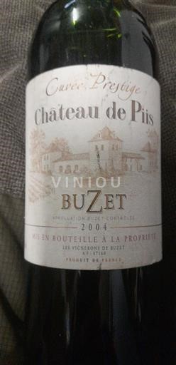 Tây Nam Buzet Château Piis Prestige 2004