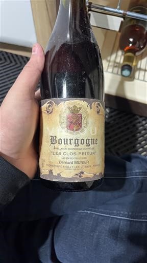 Burgundi Bourgogne Bernard Munier Les Clos Prieur Ei vuosikertaa
